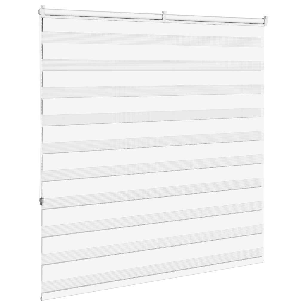 Zebra Blind White 145x150 cm Fabric Width 140.9 cm Polyester