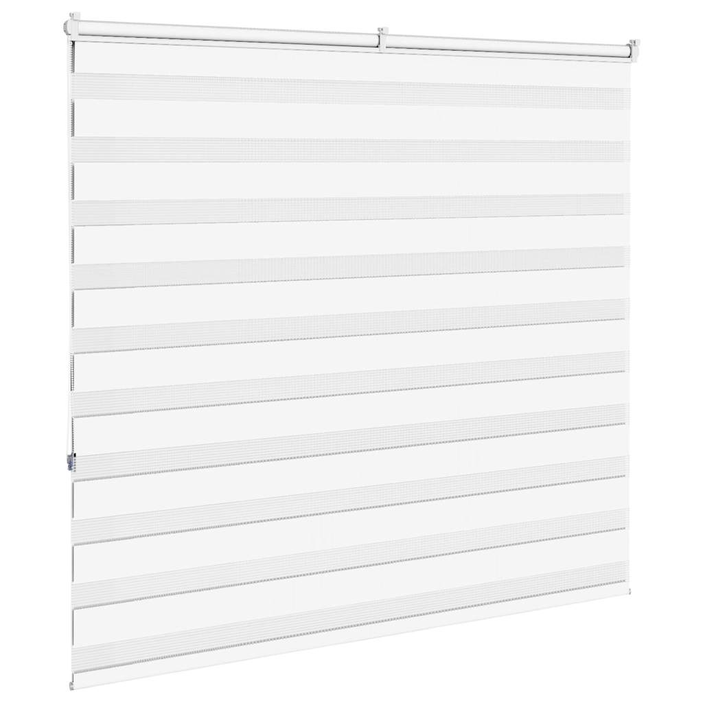 Zebra Blind White 165x150 cm Fabric Width 160.9 cm Polyester