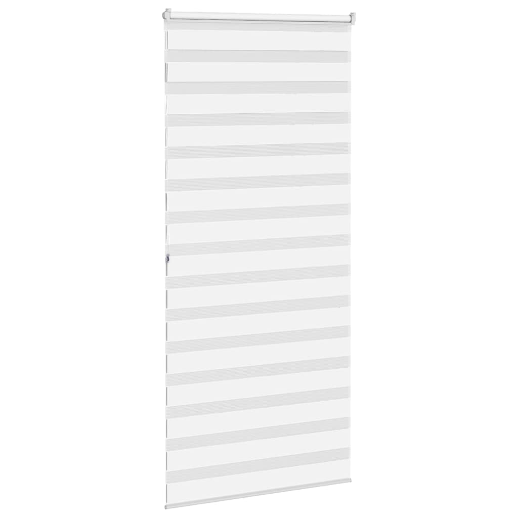 Zebra Blind White 105x200 cm Fabric Width 100.9 cm Polyester