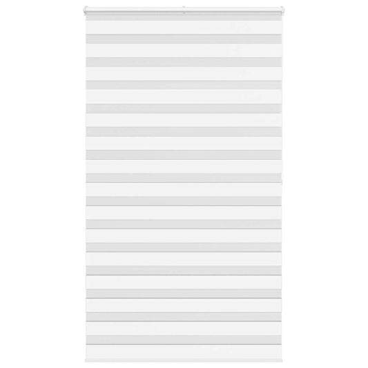 Zebra Blind White 120x200 cm Fabric Width 115.9 cm Polyester