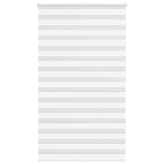 Zebra Blind White 125x200 cm Fabric Width 120.9 cm Polyester