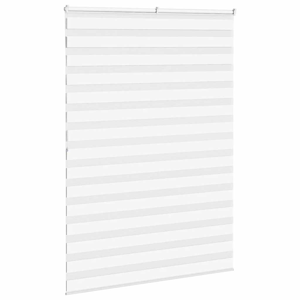 Zebra Blind White 160x200 cm Fabric Width 155.9 cm Polyester