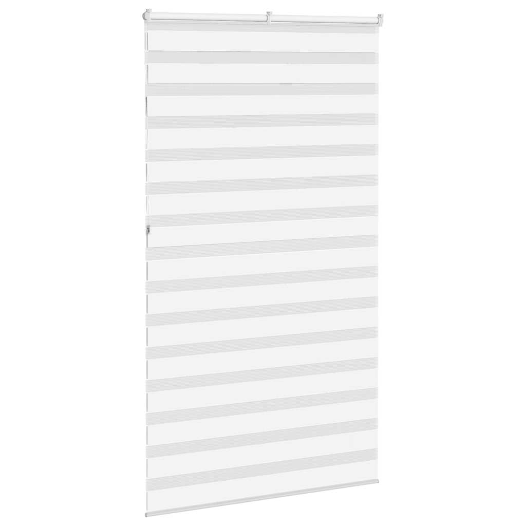 Zebra Blind White 120x230 cm Fabric Width 115.9 cm Polyester