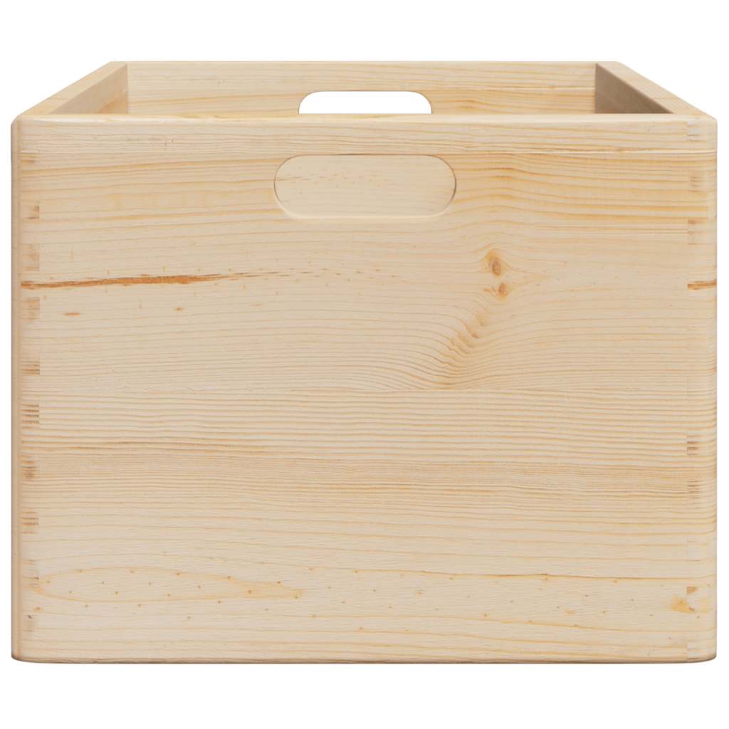 Wooden Box with Handles 40x30x23 cm Solid Wood Pine