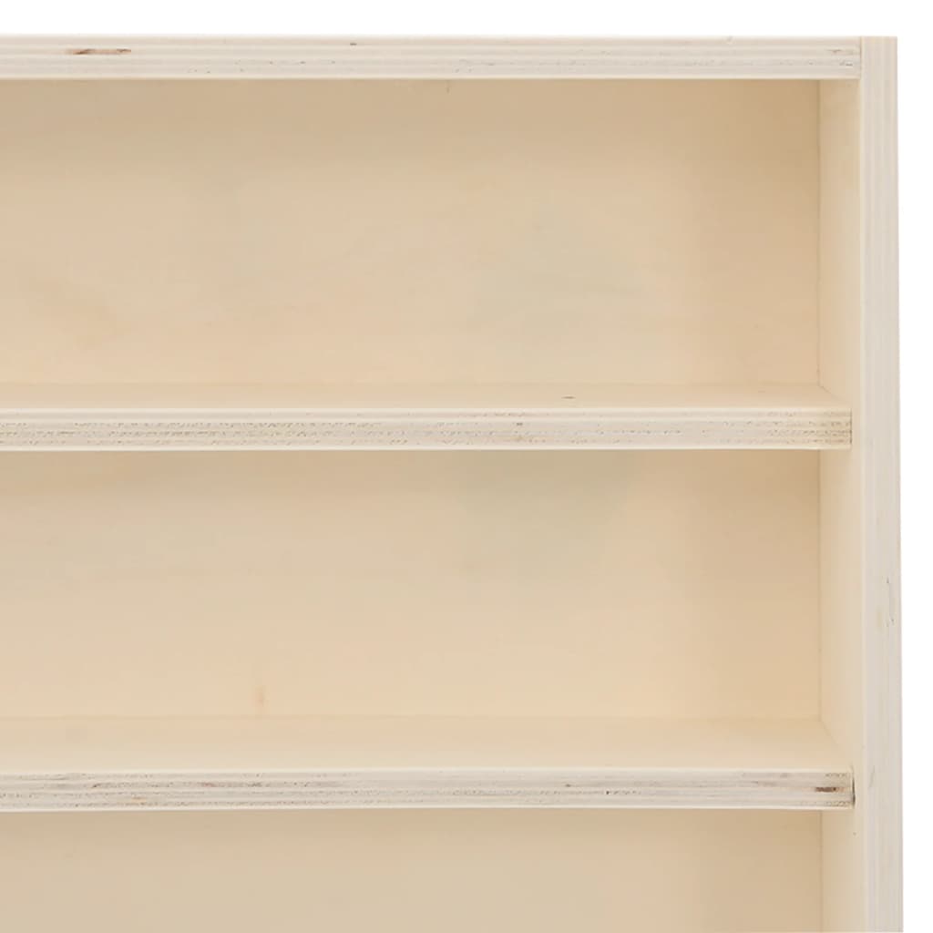 Wooden Collector's Display Case with 6 Shelves 80x8.5x55cm