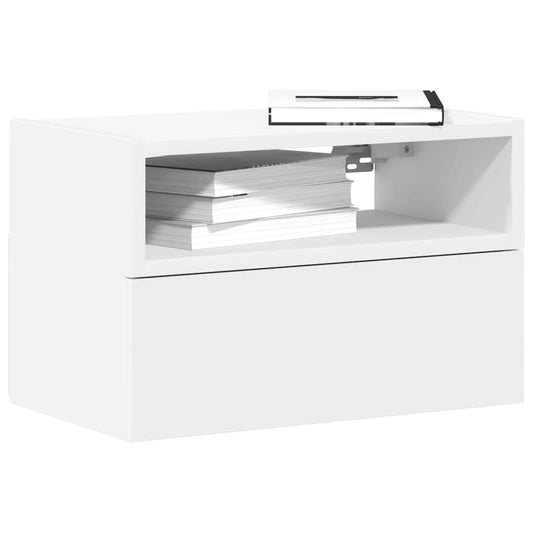 Wall-mounted Bedside Cabinets 2 pcs White 45x26x28.5 cm